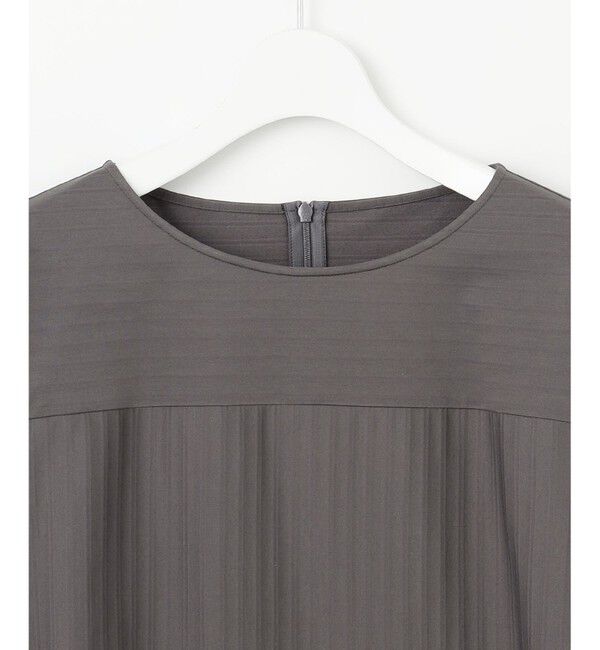 自由区「【洗える】ストレッチシャーティング5分袖 ブラウス」|シャツ・ブラウス|