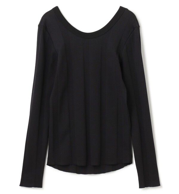 BEIGE,「CYRILLE / リブトップス」|Tシャツ・カットソー|Black