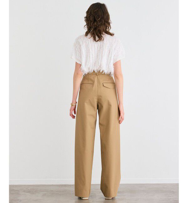 BEIGE,「【洗える】LYCORIS / カットジャカードプルオーバーニット」|ニット・セーター|