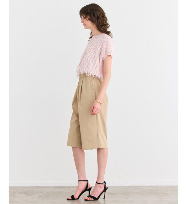 BEIGE,「【洗える】LYCORIS / カットジャカードプルオーバーニット」|ニット・セーター|