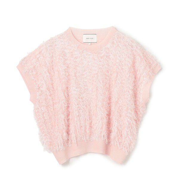 BEIGE,「【洗える】LYCORIS / カットジャカードプルオーバーニット」|ニット・セーター|