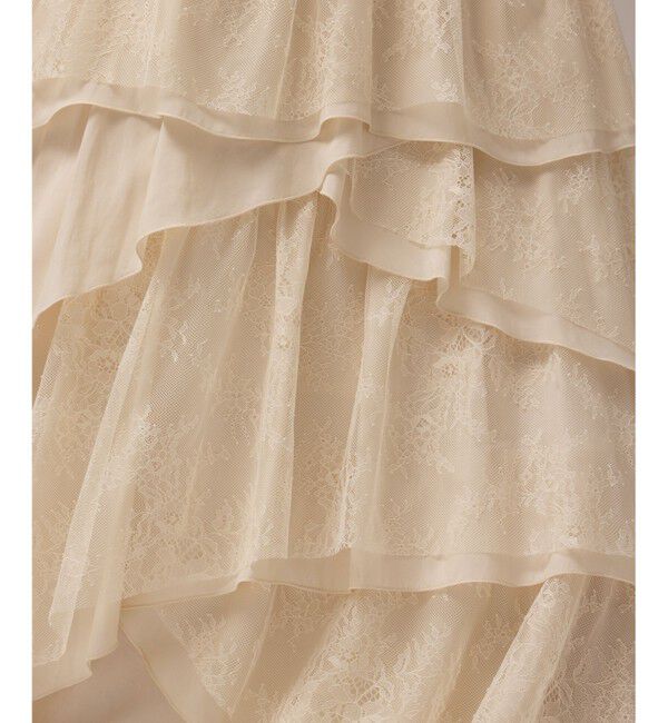 GRACE CONTINENTAL「レースコンビティアードスカート」|スカート|