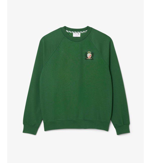 LACOSTE「エンブレムステッチフレンチメイドクルーネックスウェット」|スウェット・ジャージ|