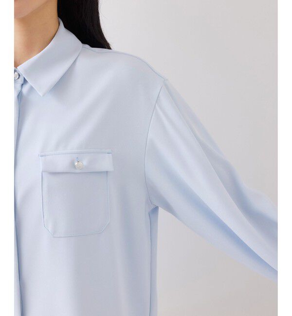 VIS「メタル釦シャツブラウス/イージーケア」|シャツ・ブラウス|