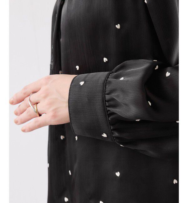 VIS「ハートモチーフ刺繍ブラウス/イージーケア」|シャツ・ブラウス|