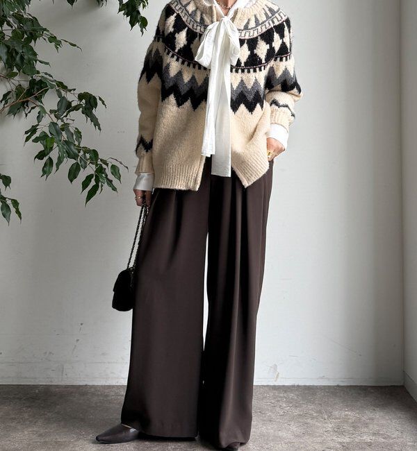  「【累計販売数3万枚突破/22色４サイズ展開！】タックワイドパンツ」|チノ|