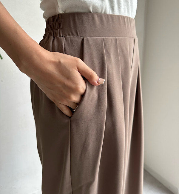  「【累計販売数3万枚突破/22色４サイズ展開！】タックワイドパンツ」|チノ|