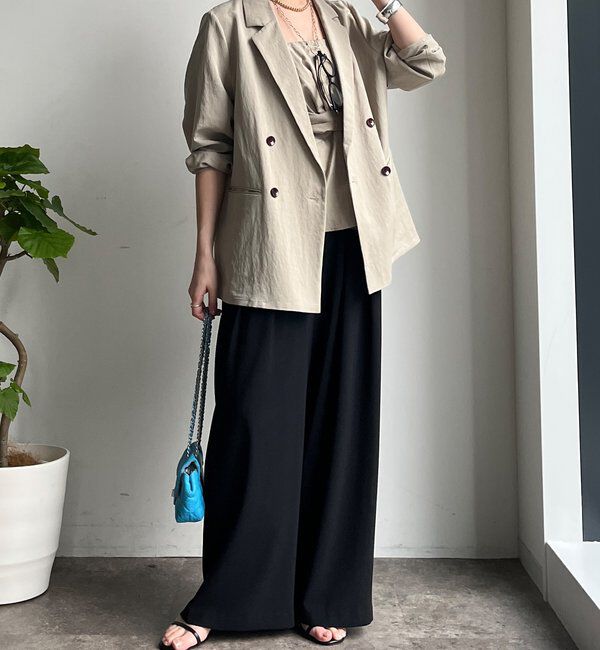  「【累計販売数3万枚突破/22色４サイズ展開！】タックワイドパンツ」|チノ|