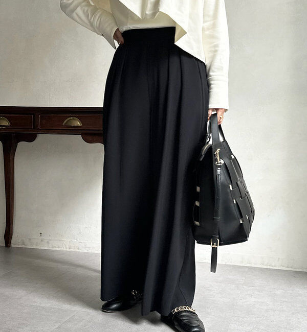  「【累計販売数3万枚突破/22色４サイズ展開！】タックワイドパンツ」|チノ|