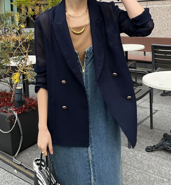  「メッシュダブルジャケット」|テーラードジャケット|