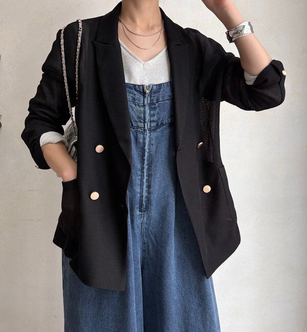  「メッシュダブルジャケット」|テーラードジャケット|