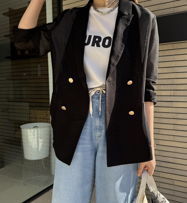  「メッシュダブルジャケット」|テーラードジャケット|