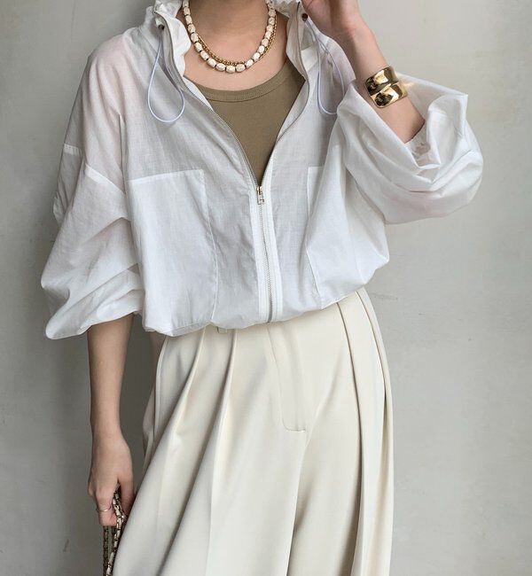  「【新色追加】綿ローンドロストブルゾン」|ブルゾン・スタジャン|