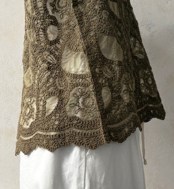  「刺繍前後2WAYレースタンク」|シャツ・ブラウス|