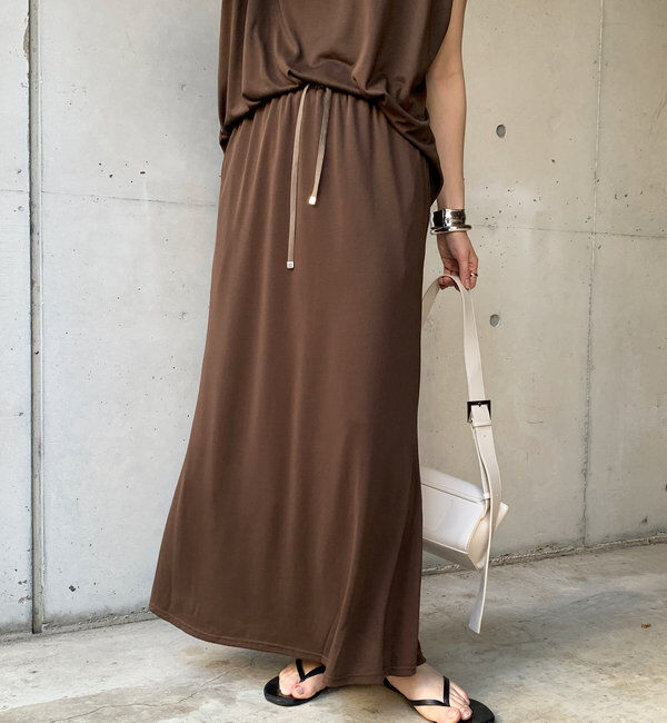  「【セットアップ可】ソフトロングスカート」|スカート|