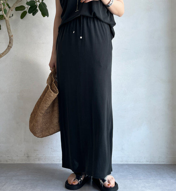  「【セットアップ可】ソフトロングスカート」|スカート|