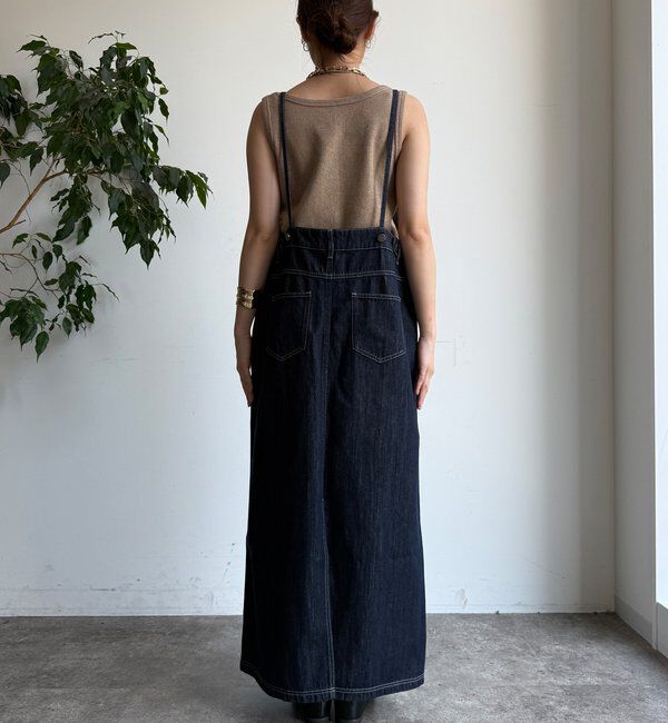  「【WEB限定】デニムジャンスカ」|ワンピース|