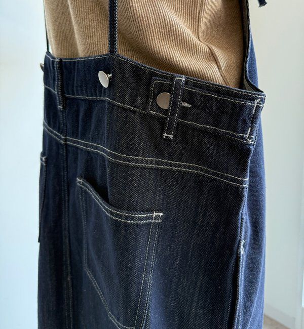  「【WEB限定】デニムジャンスカ」|ワンピース|