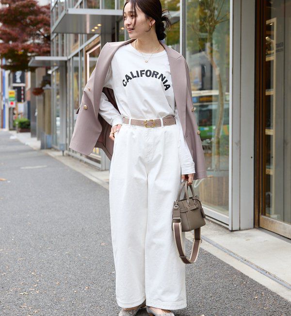  「【着るだけでサマになる】CALIFORNIAロンTee」|Tシャツ・カットソー|
