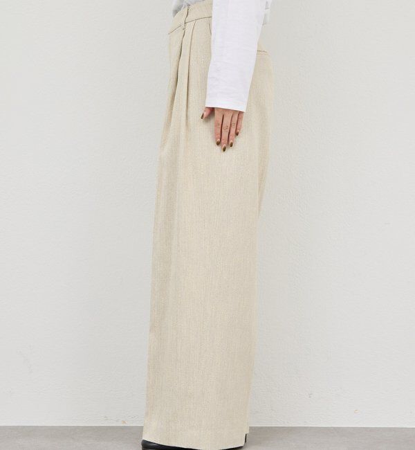  「【セットアップ対応】ダブルタックツイードパンツ」|チノ|