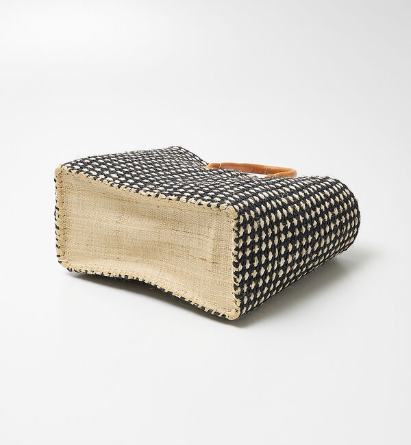 collex「【別注】クロス柄サイザルバスケット」|かごバッグ|