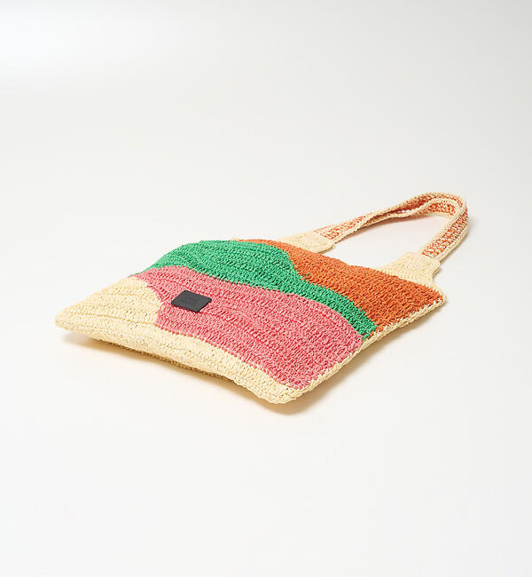 collex「【Swaraj /スワラージ】手編み ゼブラ ラフィアトートバッグ」|トートバッグ|