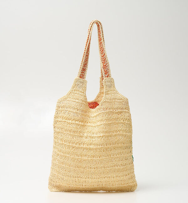 collex「【Swaraj /スワラージ】手編み ゼブラ ラフィアトートバッグ」|トートバッグ|