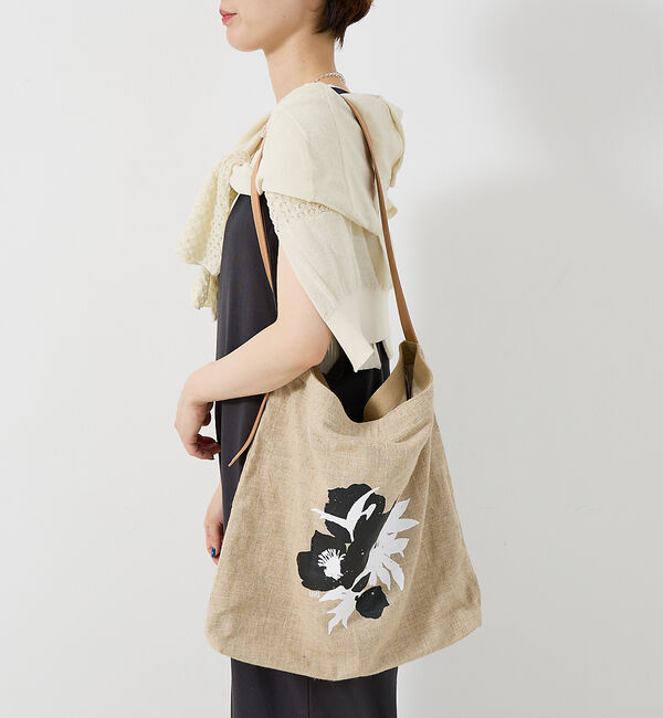 collex「ボタニカルプリントリネントートバッグ」|ショルダー・メッセンジャー|