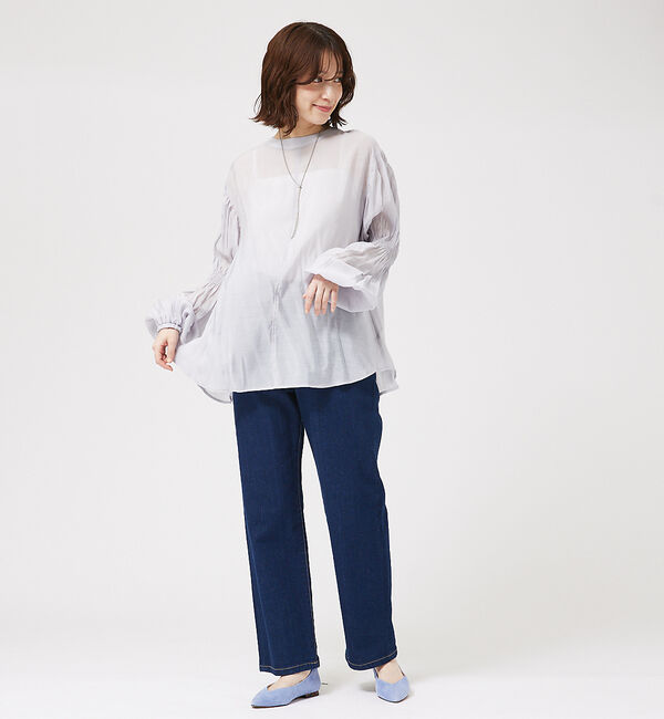 abahouse mavie「キャンディスリーブ2WAYシアーブラウス」|シャツ・ブラウス|