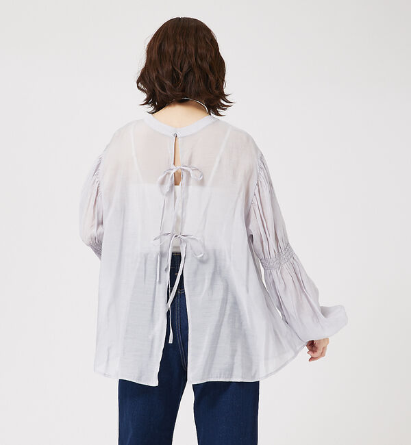 abahouse mavie「キャンディスリーブ2WAYシアーブラウス」|シャツ・ブラウス|