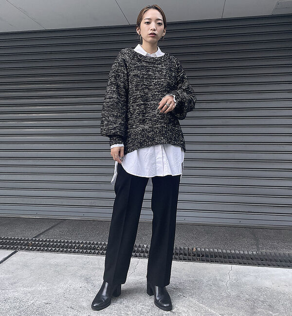 NOMINE「【展開店舗限定】ミックスヤーンボリュームスリーブニット」|ニット・セーター|