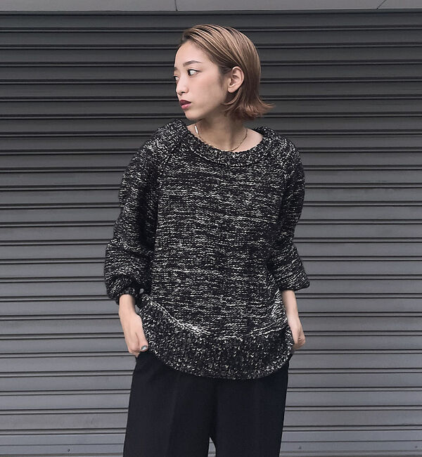 NOMINE「【展開店舗限定】ミックスヤーンボリュームスリーブニット」|ニット・セーター|