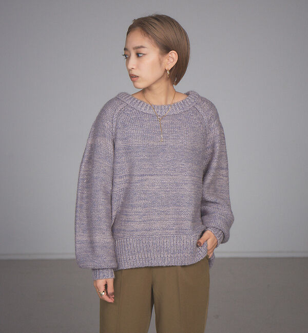 NOMINE「【展開店舗限定】ミックスヤーンボリュームスリーブニット」|ニット・セーター|
