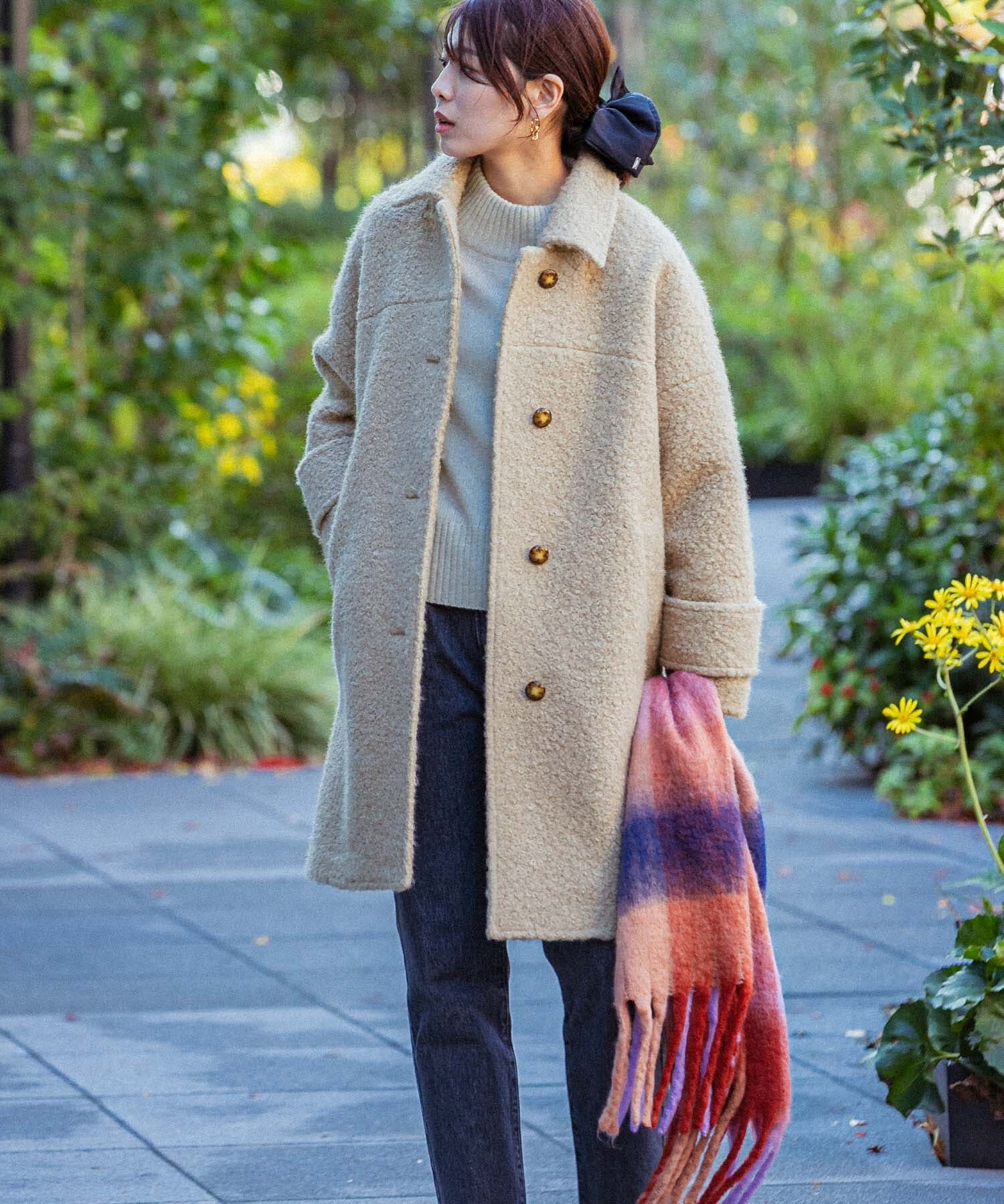 URBAN RESEARCH ROSSO「F by ROSSO　『UR TECH』ブークレステンカラーコート」|ステンカラーコート|