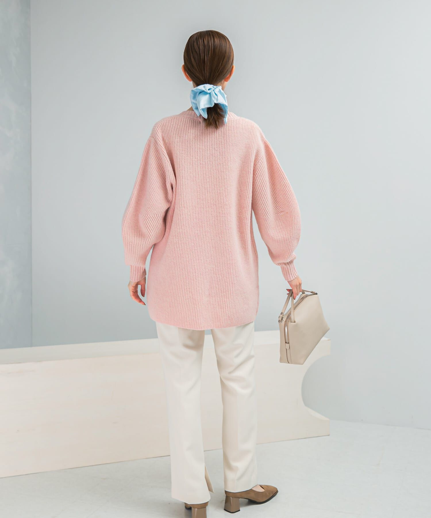 URBAN RESEARCH ROSSO「アルパカ混カーブスリーブVネックプルオーバー」|ニット・セーター|