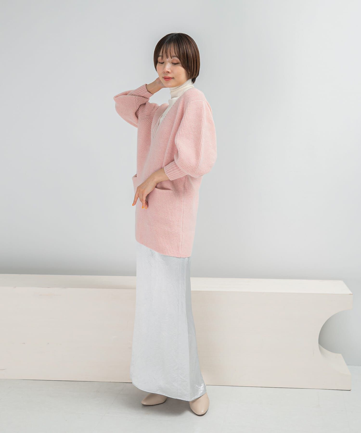 URBAN RESEARCH ROSSO「アルパカ混カーブスリーブVネックプルオーバー」|ニット・セーター|