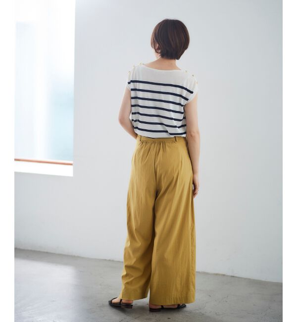 le.coeur blanc「ショルダーボタンフレンチニット」|ニット・セーター|