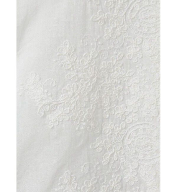 mizuiro ind「mizuiro ind レーススタンドカラーワイドシャツ」|シャツ・ブラウス|