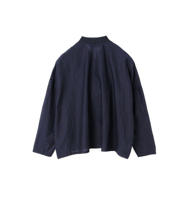 mizuiro ind「mizuiro ind レーススタンドカラーワイドシャツ」|シャツ・ブラウス|