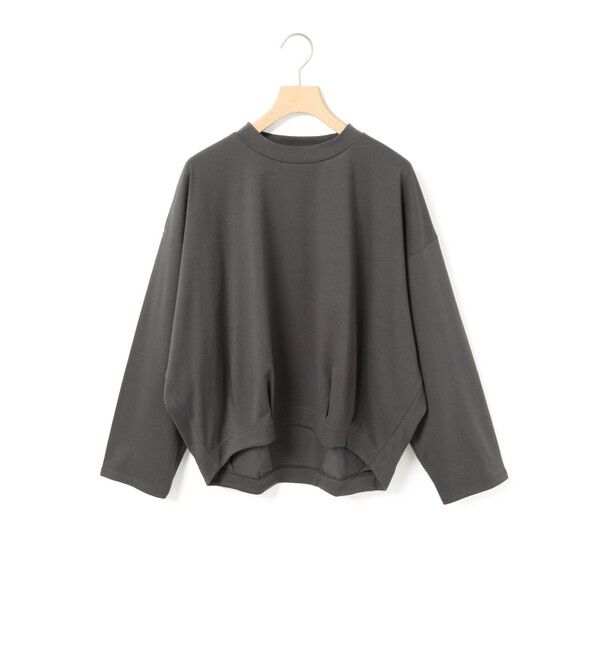 MidiUmi「MidiUmi ワイドボトルネックプルオーバー」|Tシャツ・カットソー|チャコールグレー