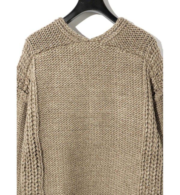 MIDIUMISOLID「MIDIUMISOLID for Ladies ローゲージVネックプルオーバー」|ニット・セーター|