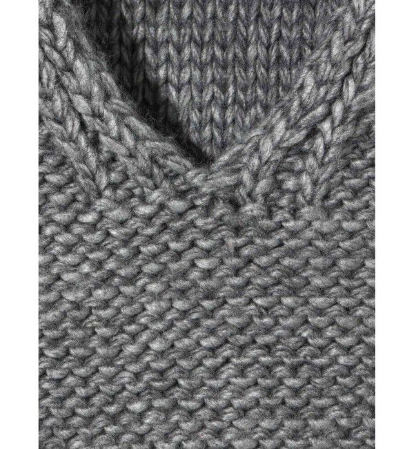 MIDIUMISOLID「MIDIUMISOLID for Ladies ローゲージVネックプルオーバー」|ニット・セーター|