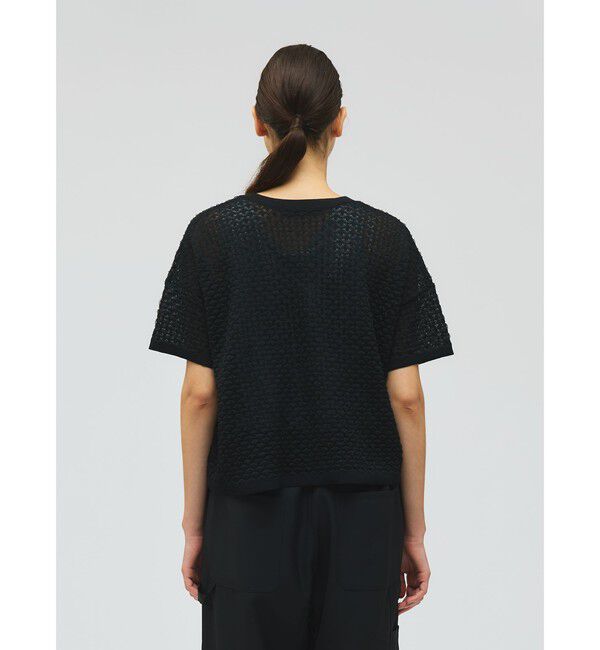 mizuiro ind「mizuiro ind パターンシアーワイドプルオーバー」|ニット・セーター|