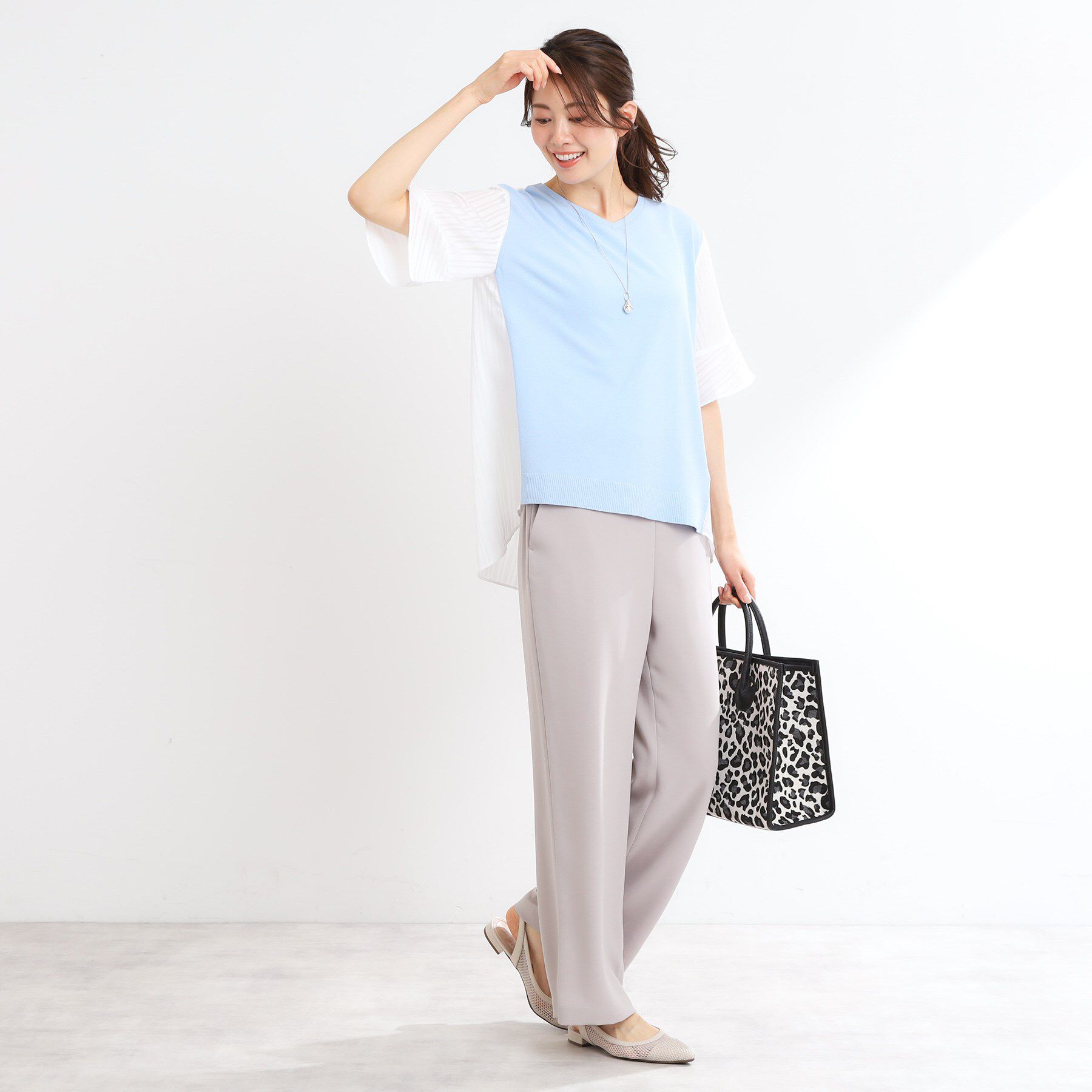 Reflect「バイカラードッキングニット」|ニット・セーター|