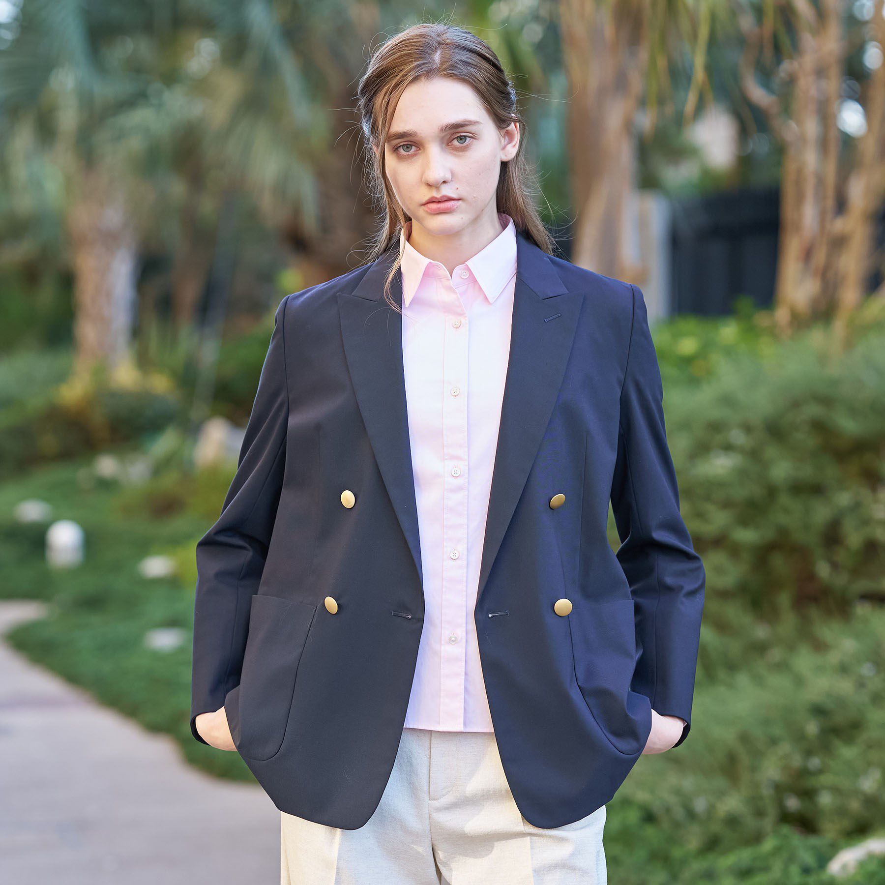 DRESSTERIOR「コンフォートダブルブレザー」|テーラードジャケット|