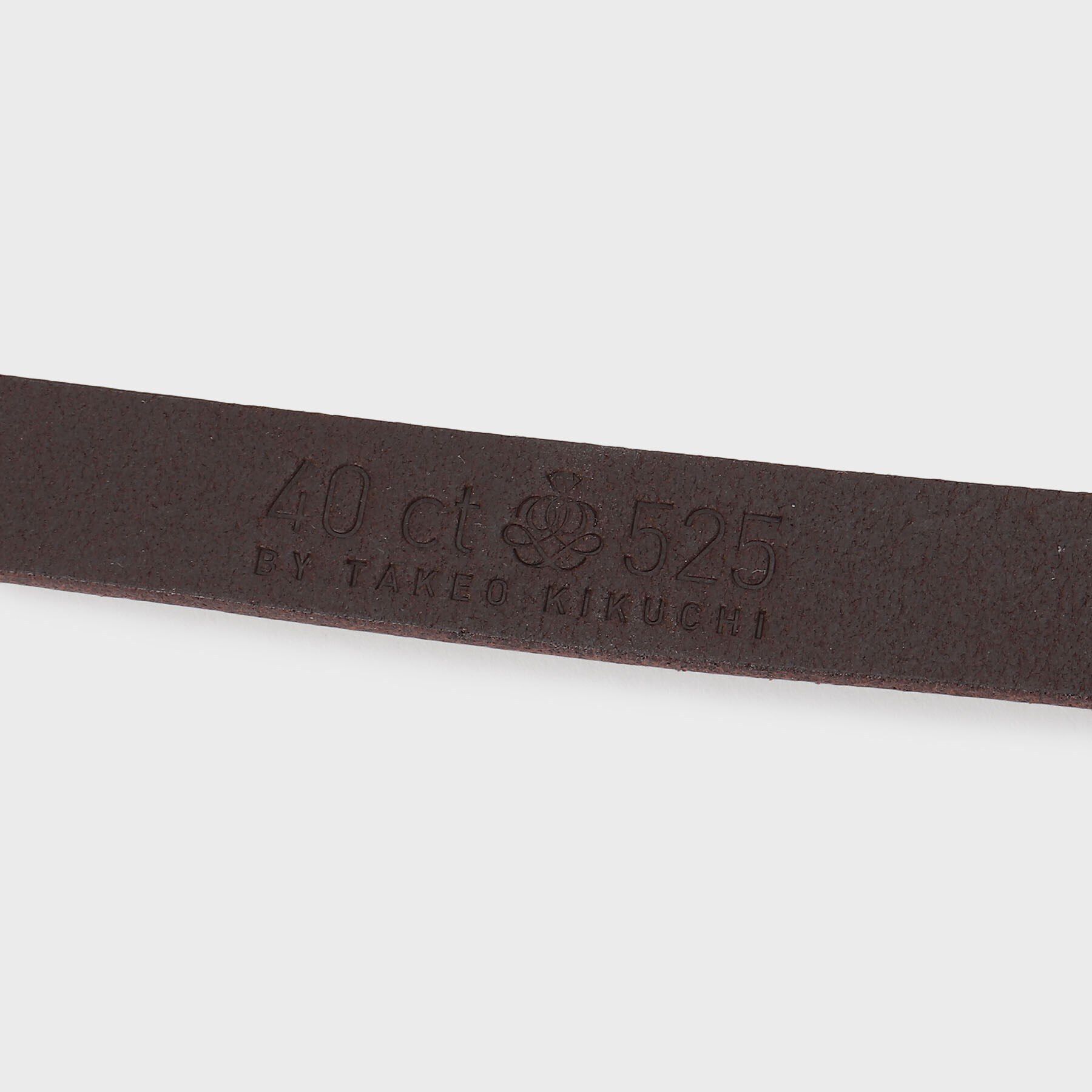 40CARATS&525「40ct＆525 ギャリソンバックルレザーブレス」|ブレスレット・バングル|