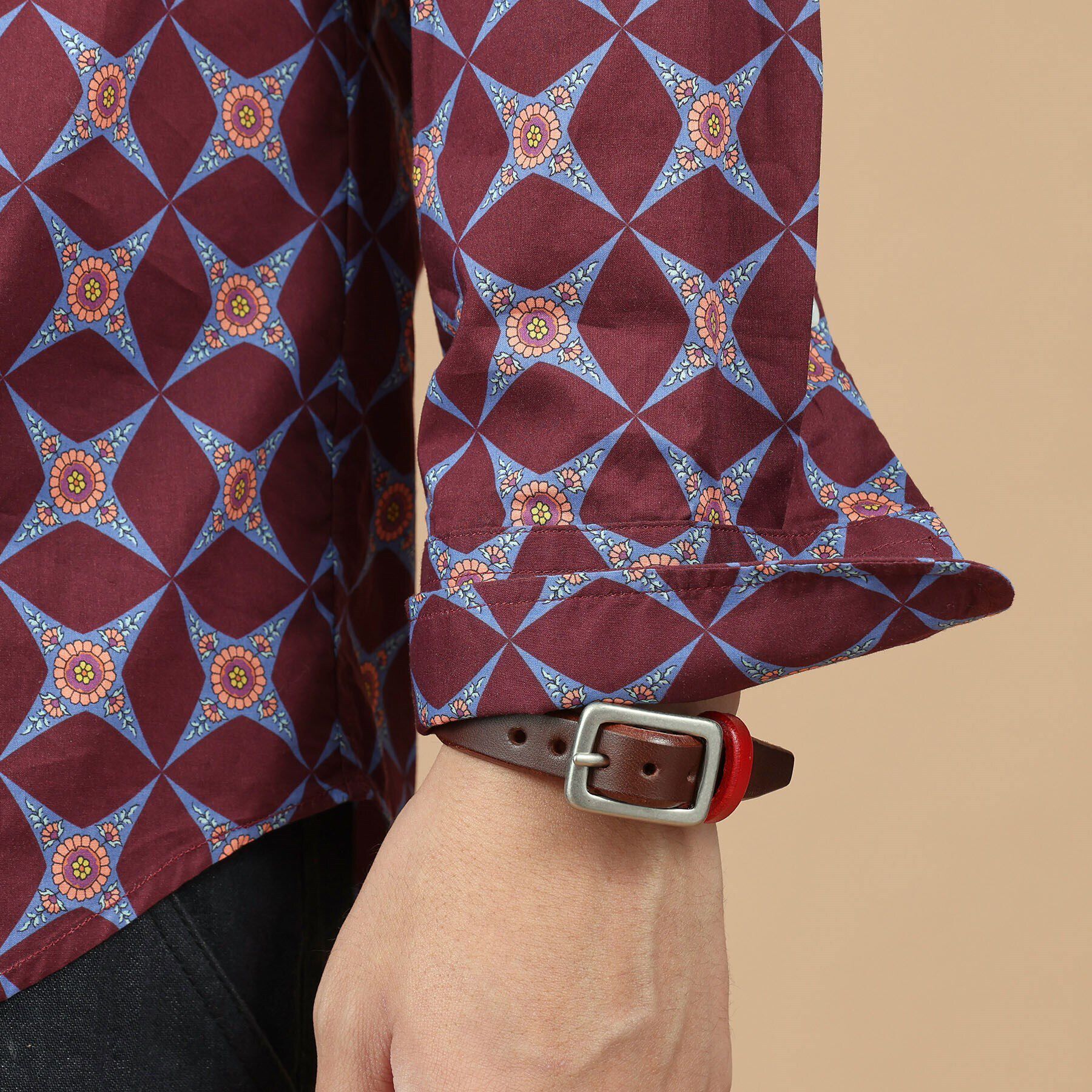 40CARATS&525「40ct＆525 ギャリソンバックルレザーブレス」|ブレスレット・バングル|