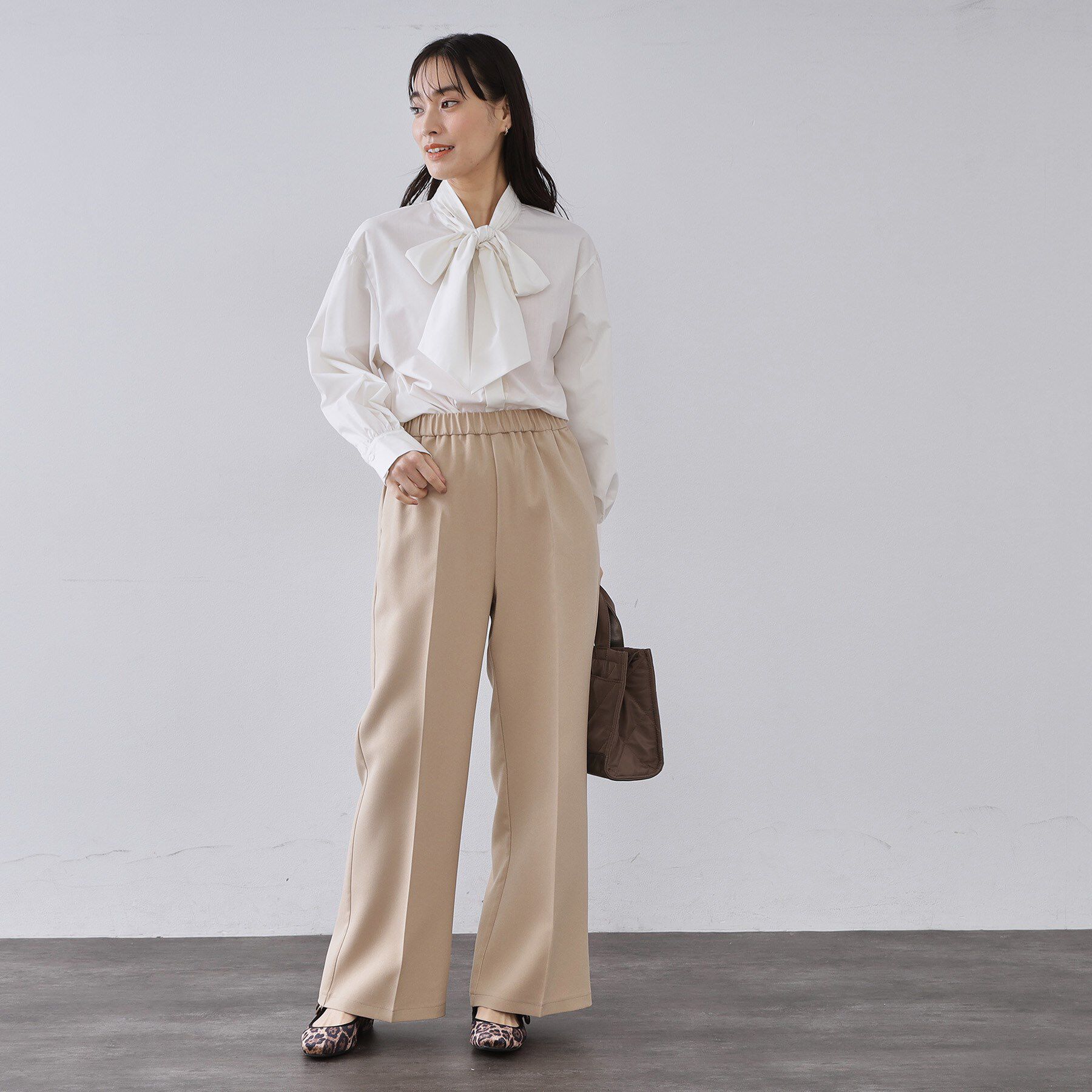 OPAQUE.CLIP「イージーフレアパンツ【洗濯機OK】」|その他|