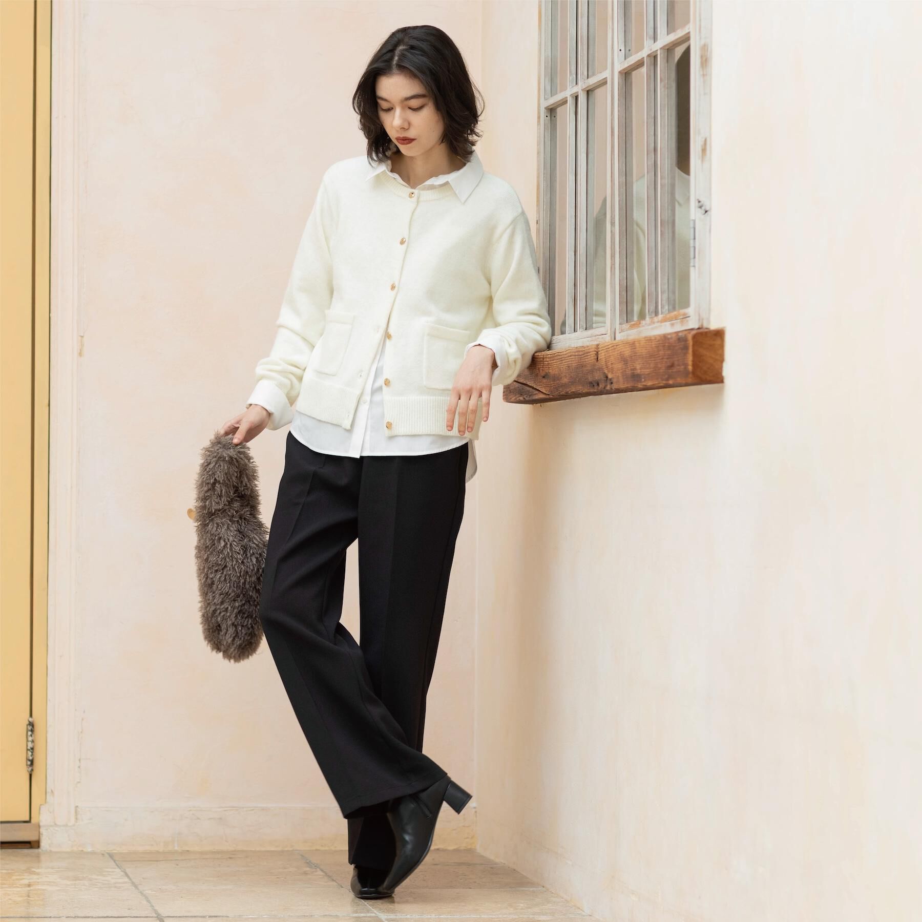 OPAQUE.CLIP「イージーフレアパンツ【洗濯機OK】」|その他|