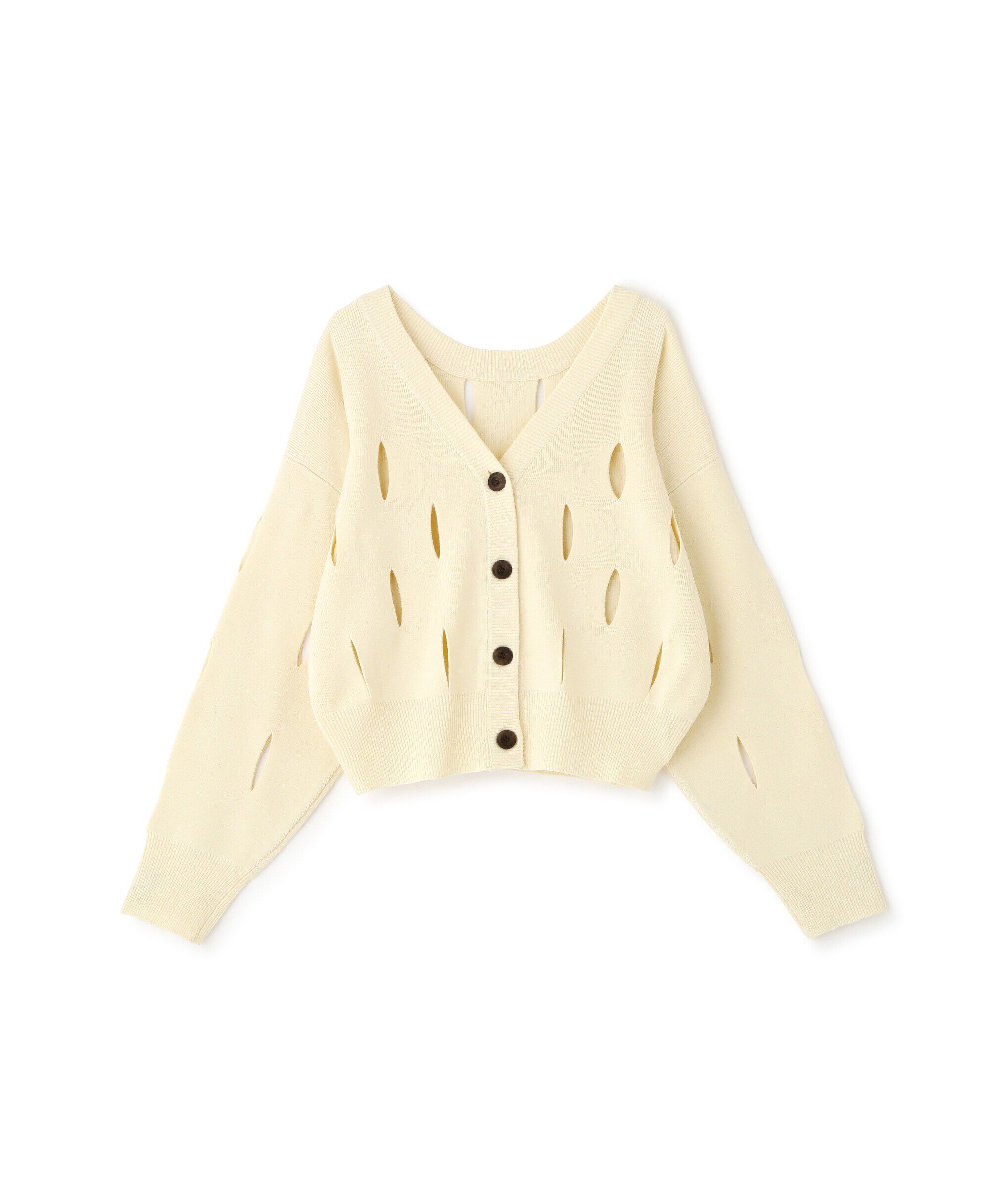  「前後2Wayカットアウトニット」|ニット・セーター|